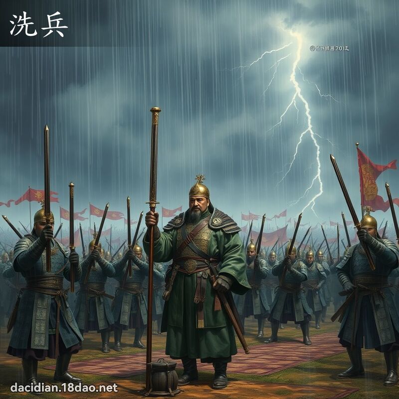 洗兵 - 國語大辭典配圖