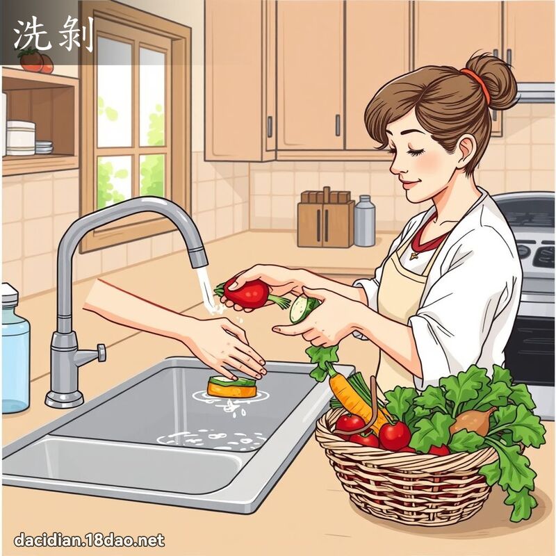 洗剥 - 国语大辞典配图