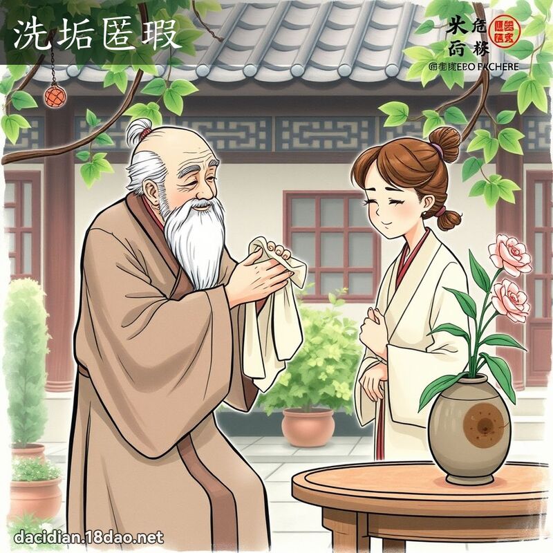 洗垢匿瑕 - 国语大辞典配图