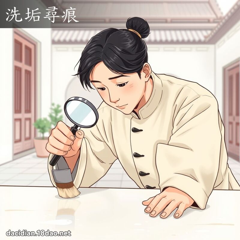 洗垢寻痕 - 国语大辞典配图