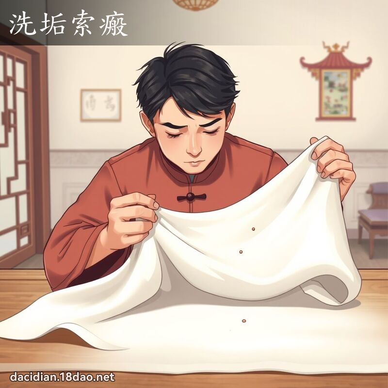 洗垢索瘢 - 國語大辭典配圖