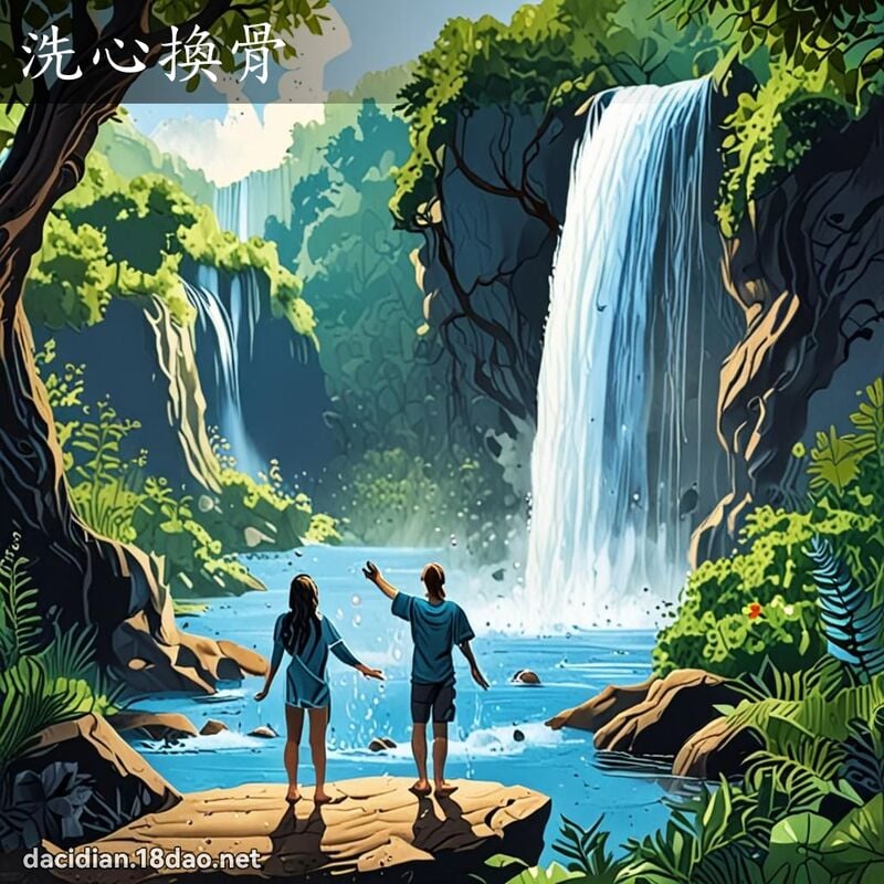 洗心换骨 - 国语大辞典配图