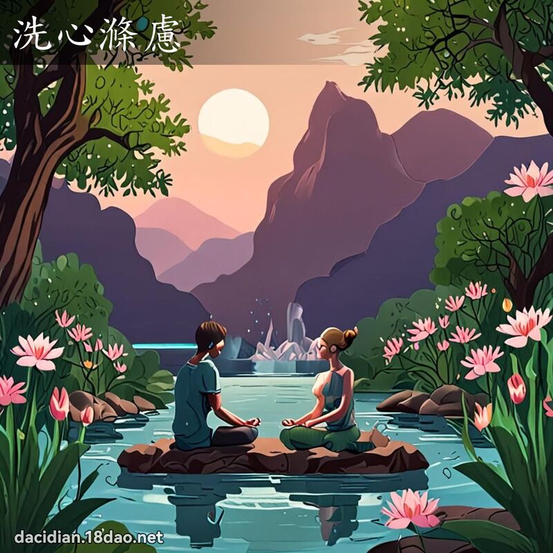 洗心滌慮 - 國語大辭典配圖