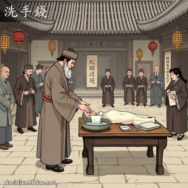 洗手钱 - 国语大辞典配图