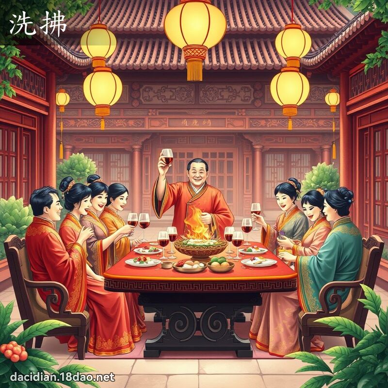 洗拂 - 國語大辭典配圖