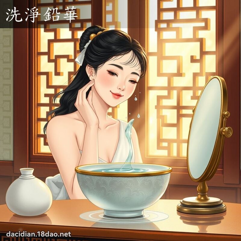 洗淨鉛華 - 國語大辭典配圖