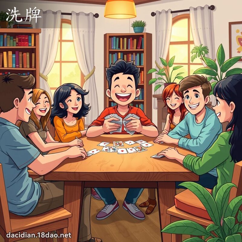 洗牌 - 国语大辞典配图