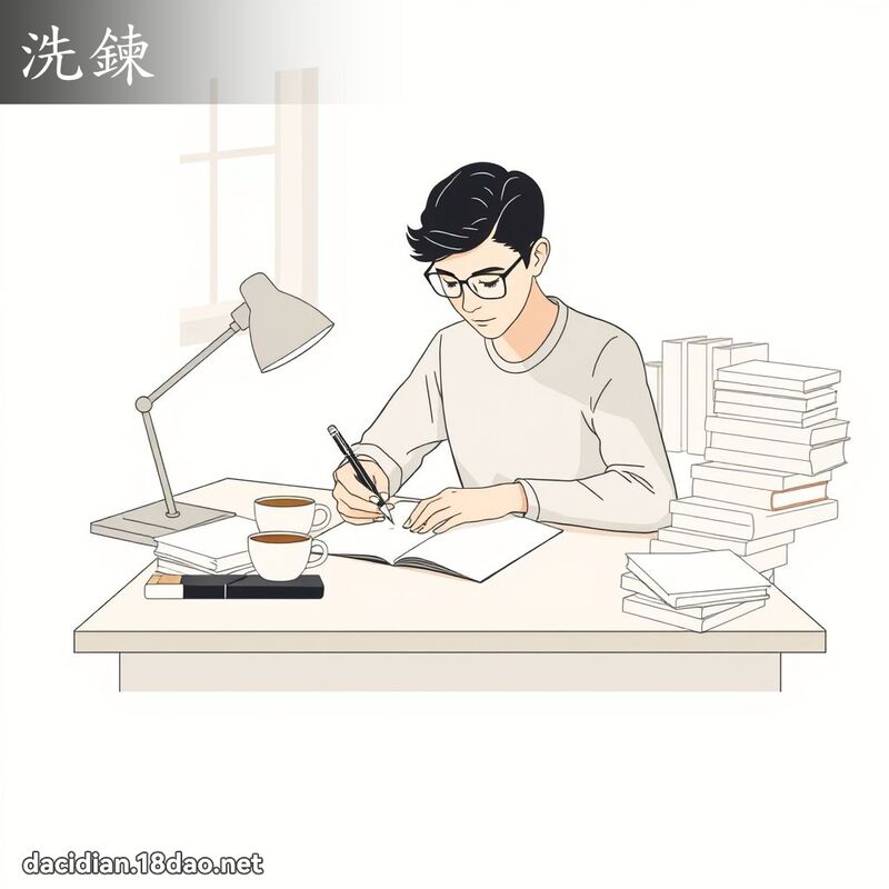 洗鍊 - 國語大辭典配圖