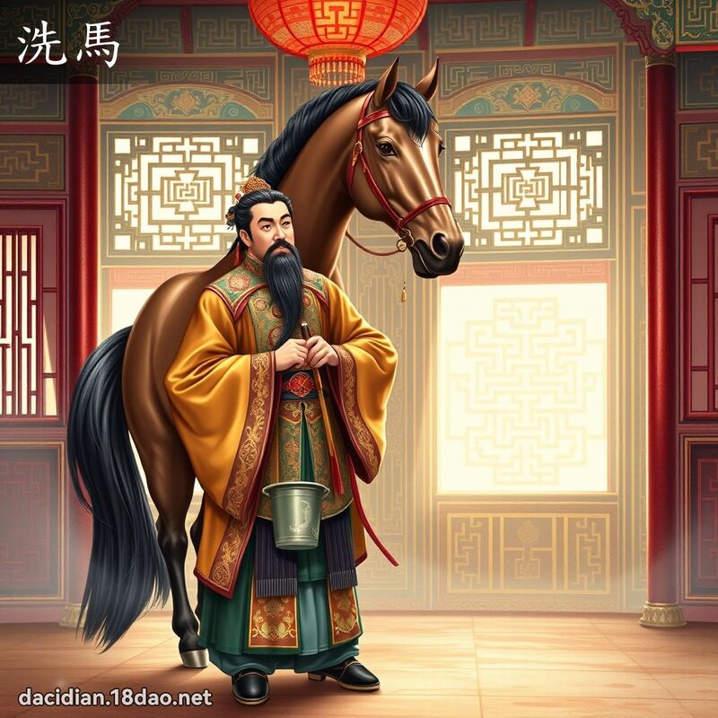 洗马 - 国语大辞典配图