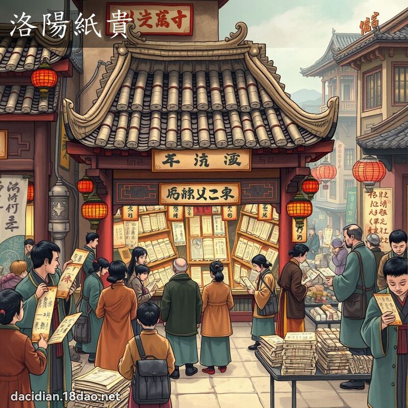 洛陽紙貴 - 國語大辭典配圖