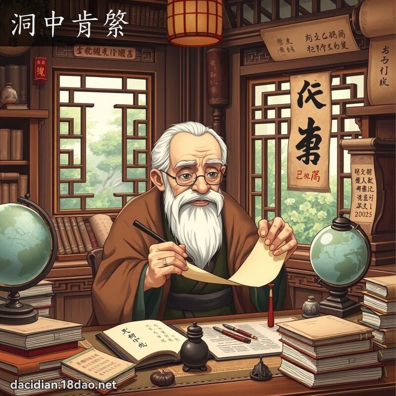 洞中肯綮 - 國語大辭典配圖