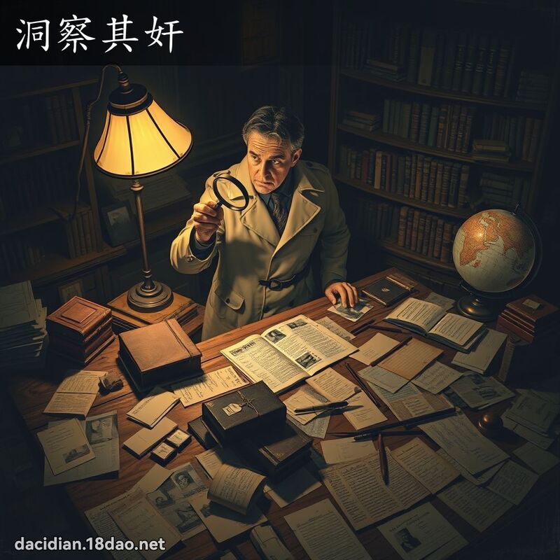 洞察其奸 - 國語大辭典配圖