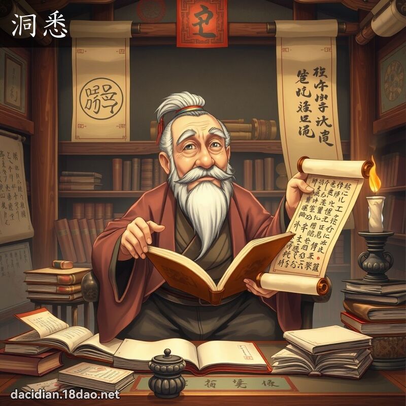 洞悉 - 國語大辭典配圖