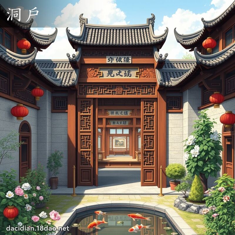 洞戶 - 國語大辭典配圖