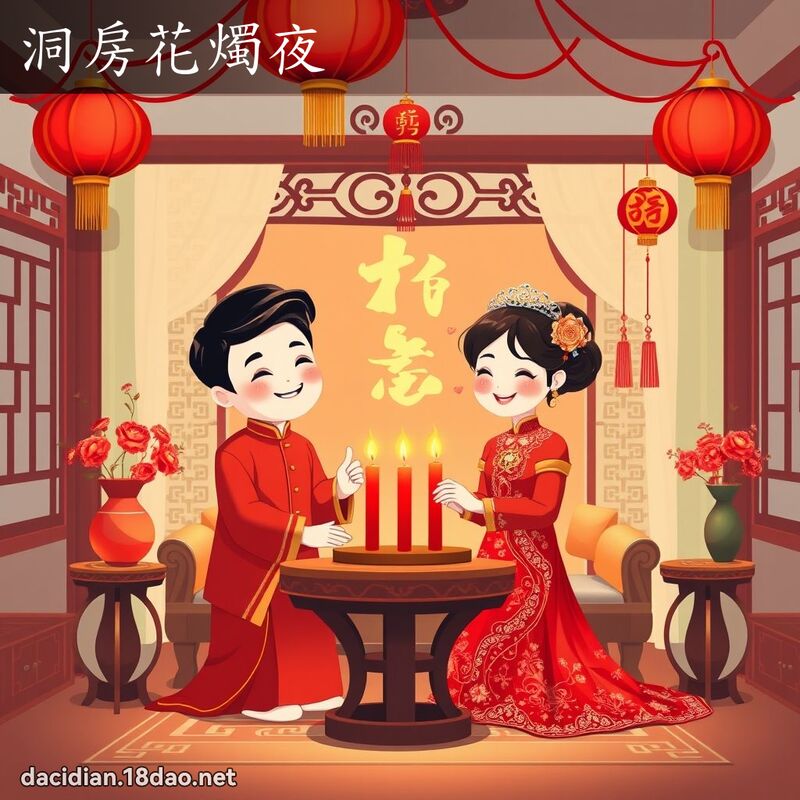 洞房花烛夜 - 国语大辞典配图