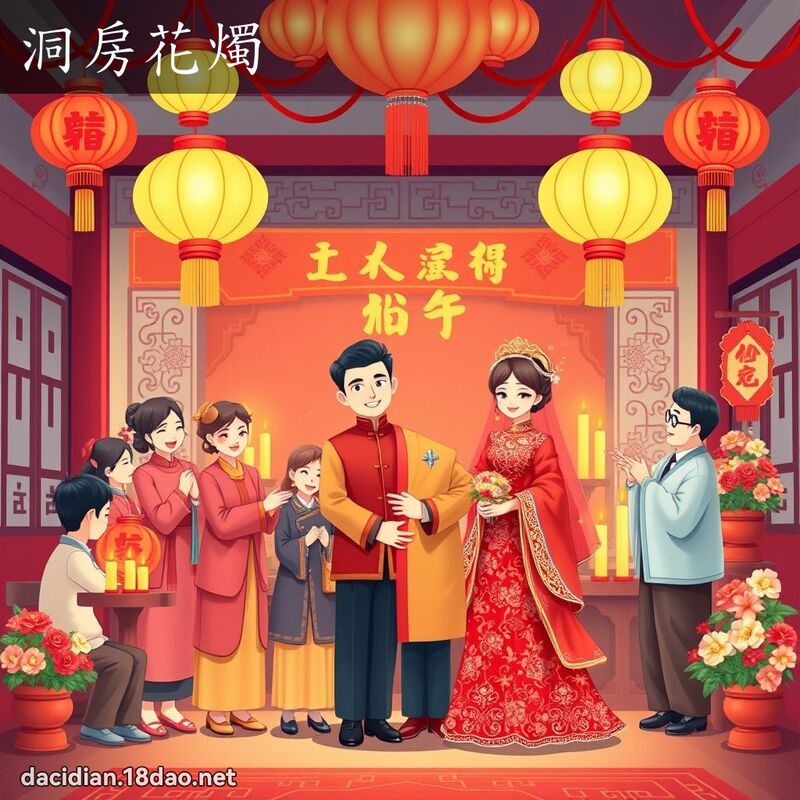 洞房花烛 - 国语大辞典配图