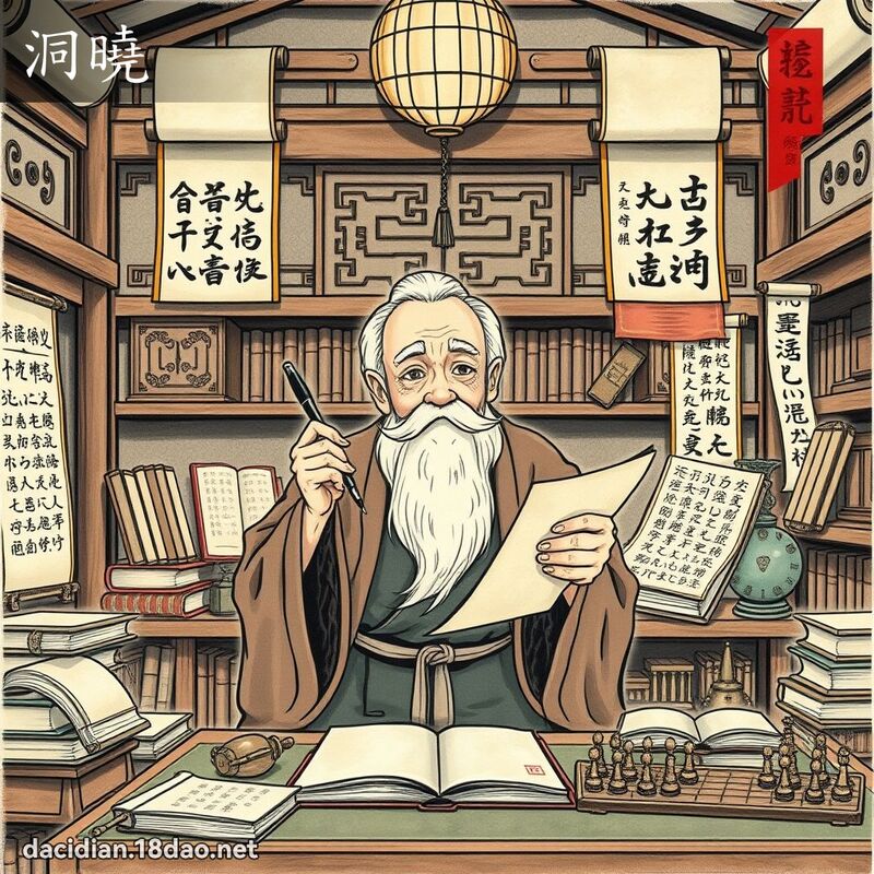 洞晓 - 国语大辞典配图