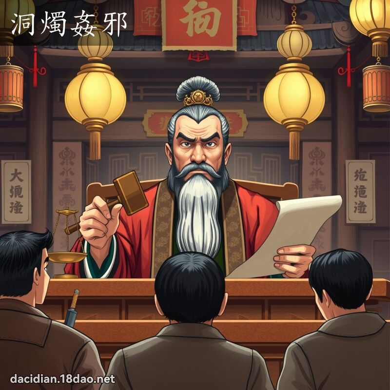 洞燭姦邪 - 國語大辭典配圖