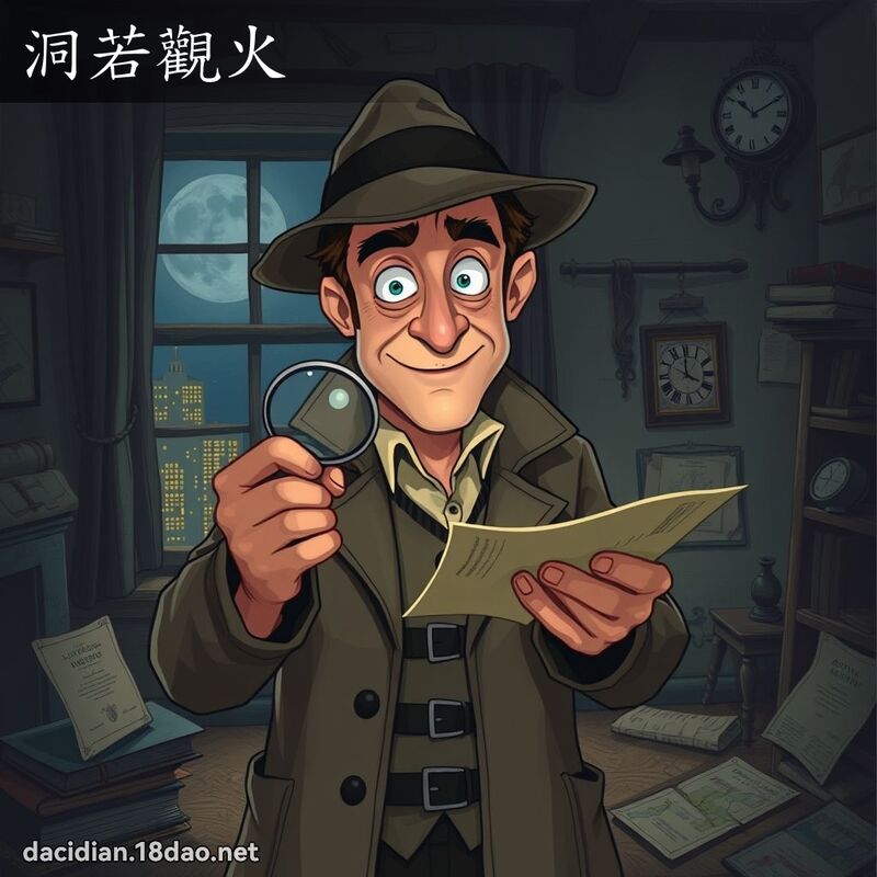 洞若觀火 - 國語大辭典配圖