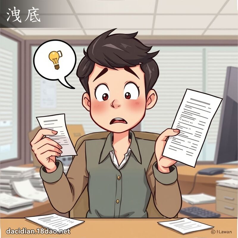 泄底 - 国语大辞典配图