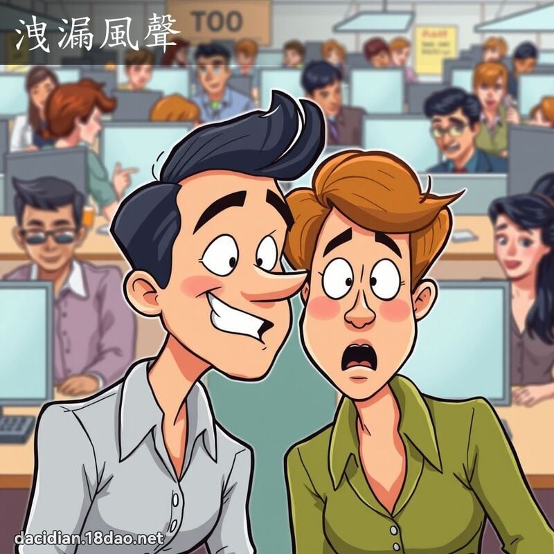 洩漏風聲 - 國語大辭典配圖