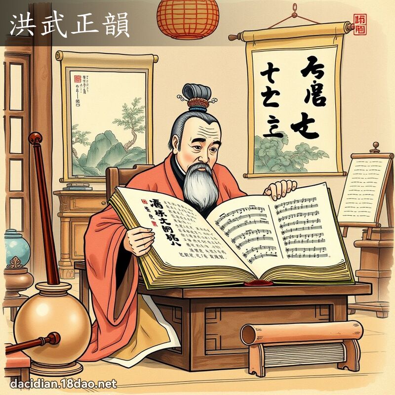 洪武正韵 - 国语大辞典配图