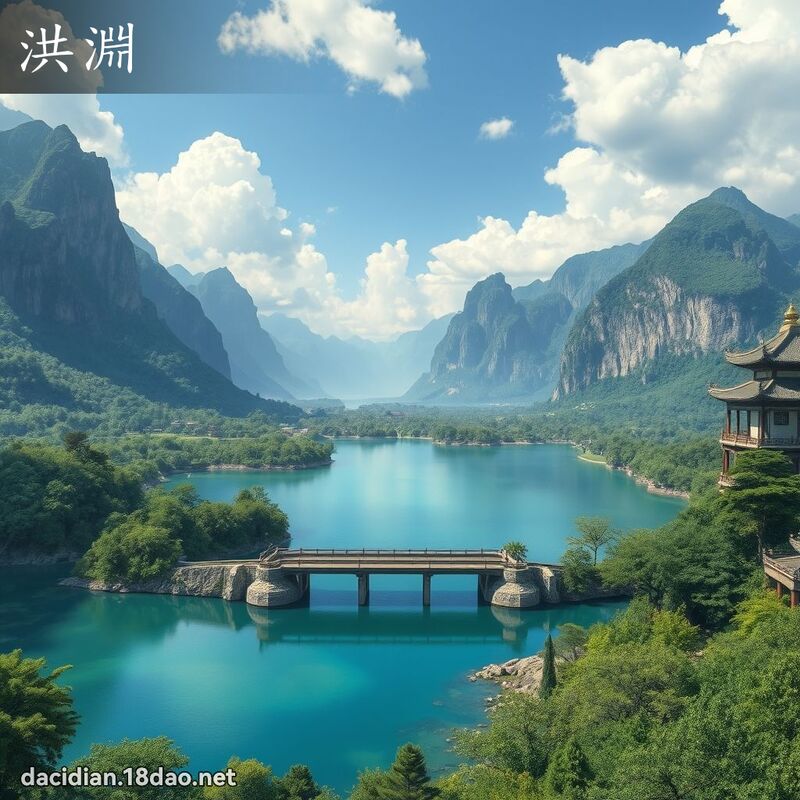 洪渊 - 国语大辞典配图