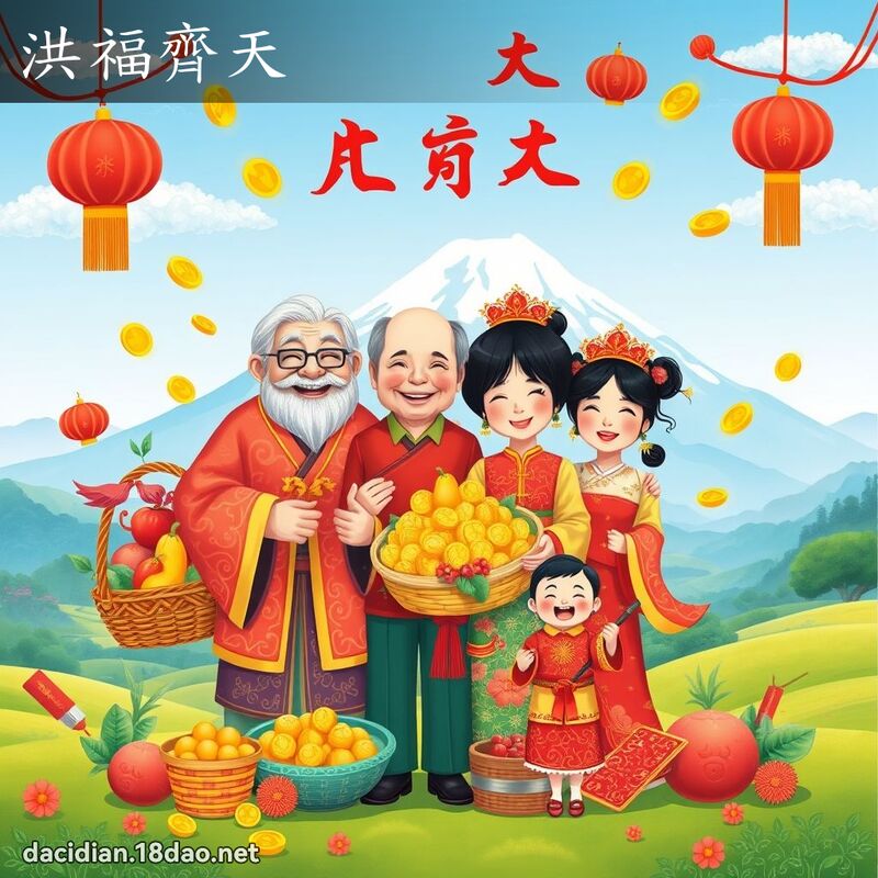 洪福齐天 - 国语大辞典配图