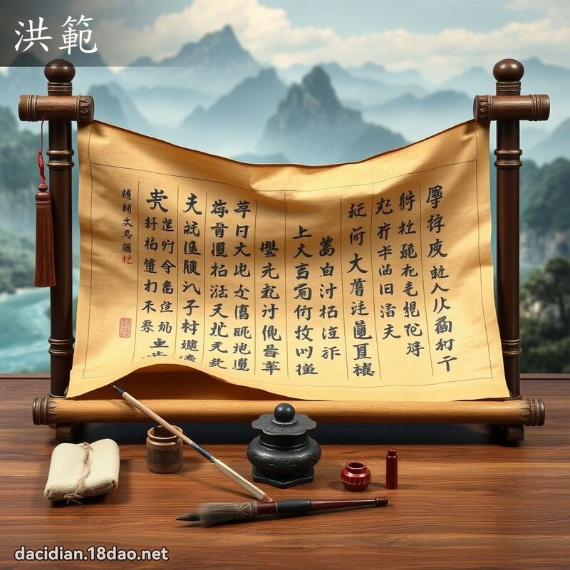 洪范 - 国语大辞典配图