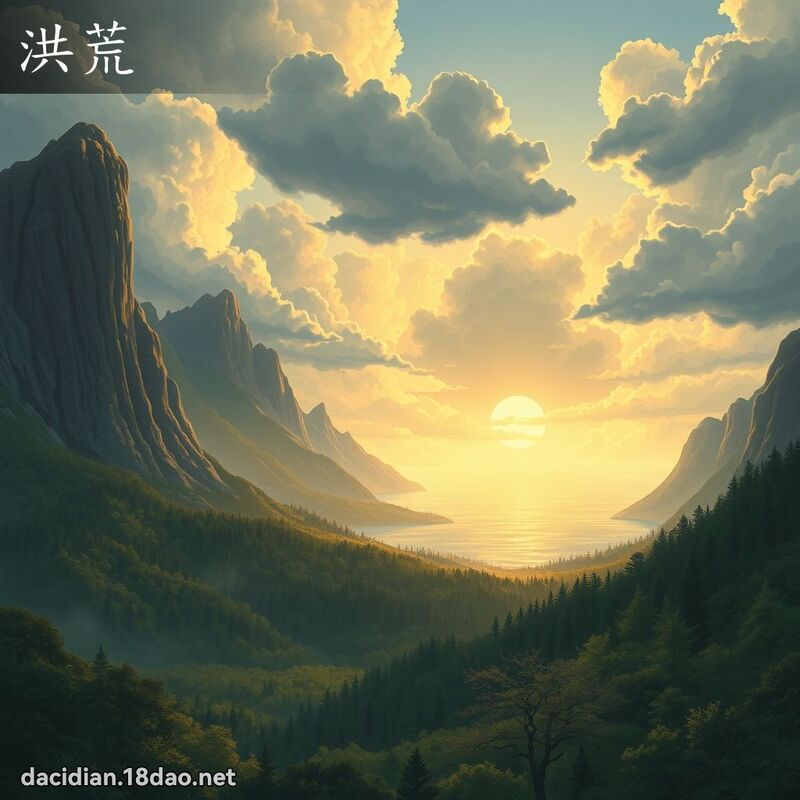 洪荒 - 国语大辞典配图