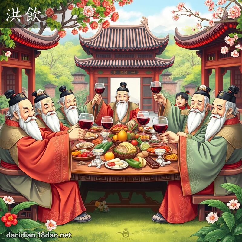 洪饮 - 国语大辞典配图