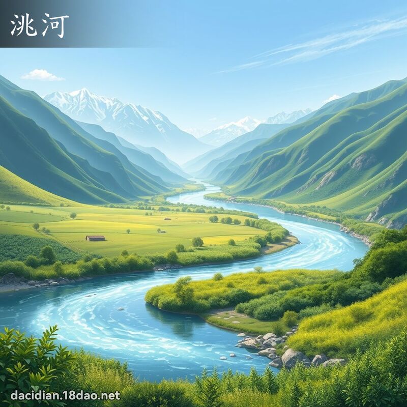 洮河 - 國語大辭典配圖