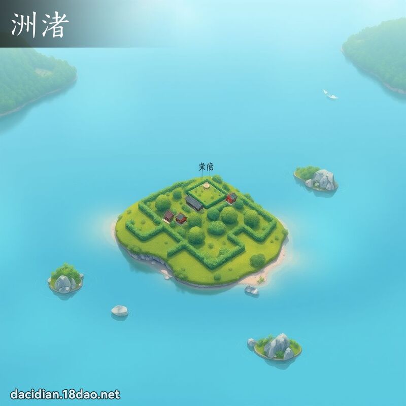 洲渚 - 国语大辞典配图