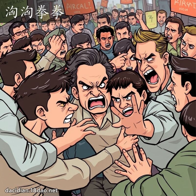 汹汹拳拳 - 国语大辞典配图