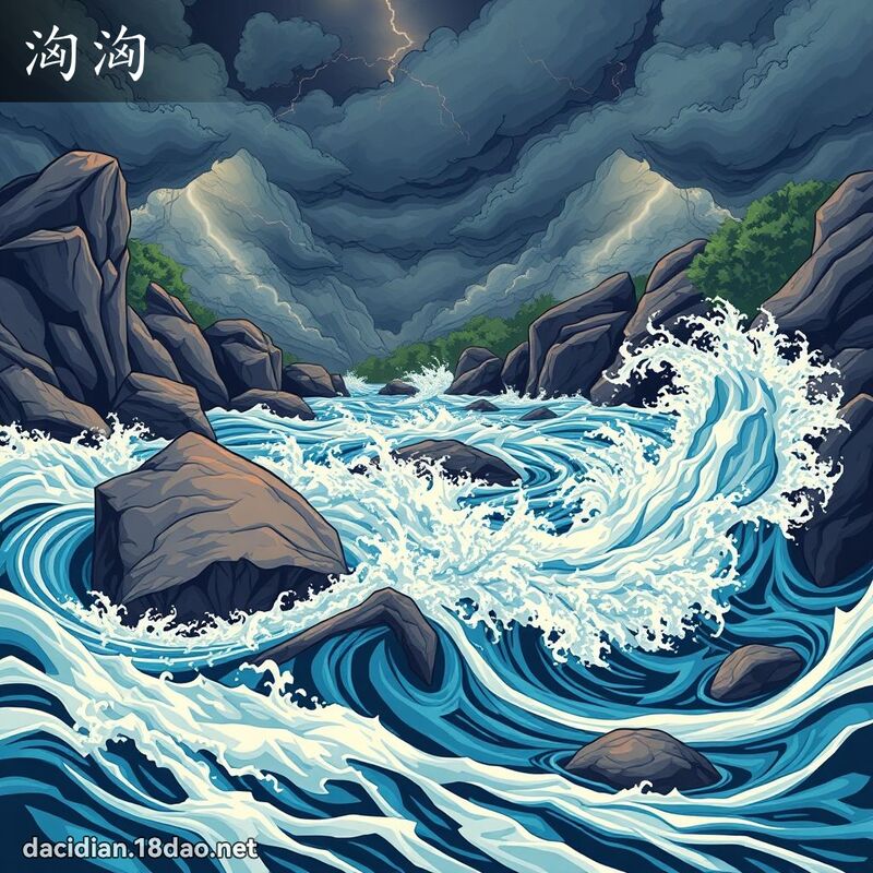 洶洶 - 國語大辭典配圖