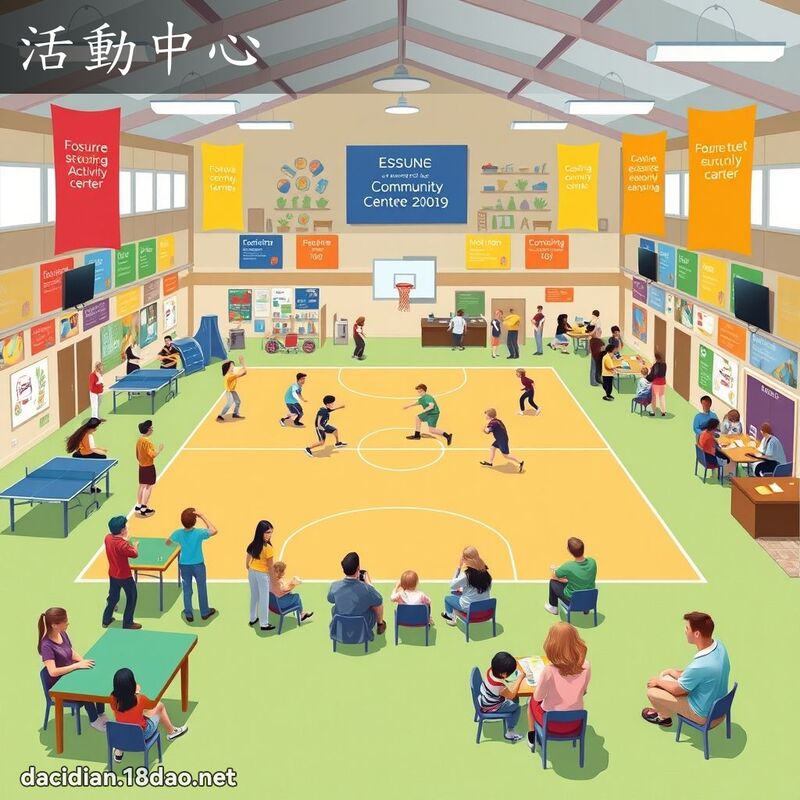 活動中心 - 國語大辭典配圖