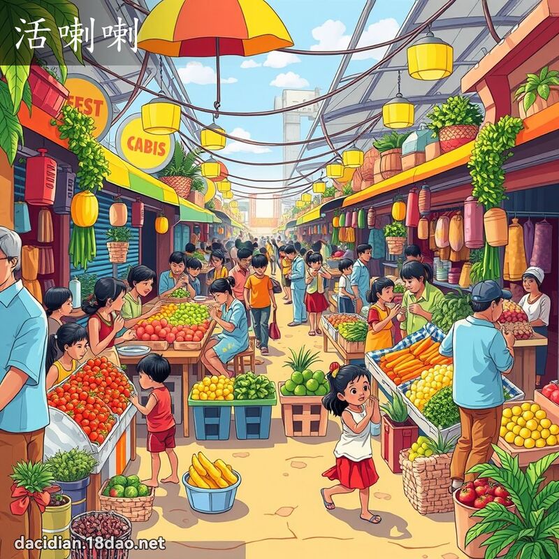 活喇喇 - 國語大辭典配圖
