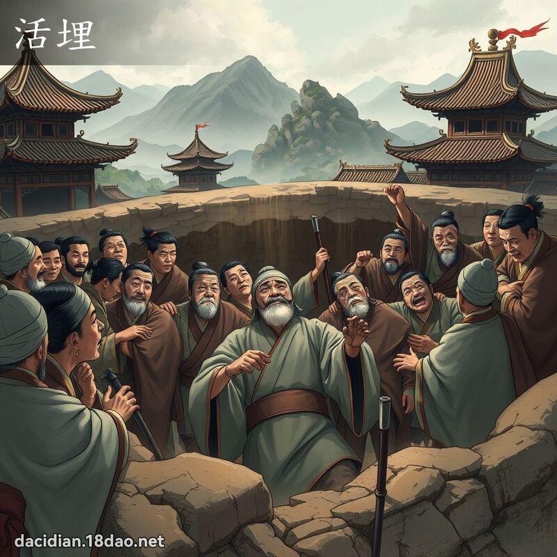 活埋 - 國語大辭典配圖