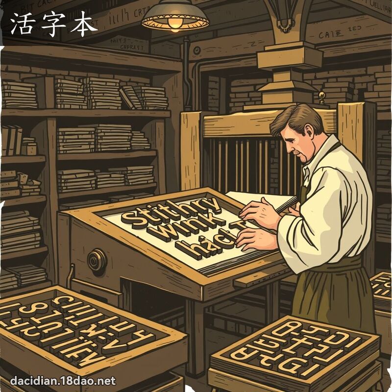 活字本 - 國語大辭典配圖