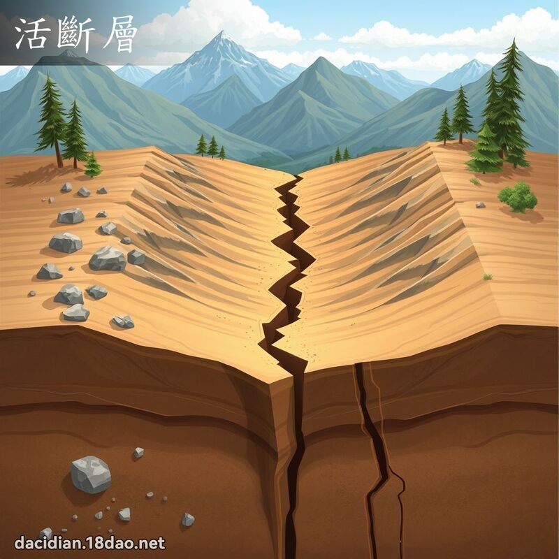 活斷層 - 國語大辭典配圖
