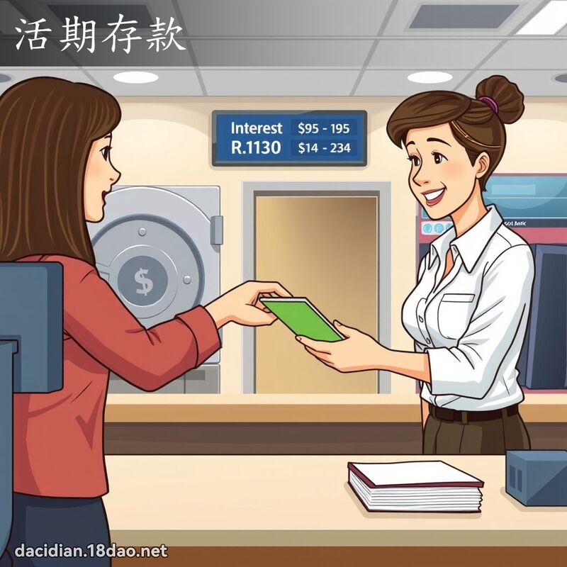 活期存款 - 國語大辭典配圖