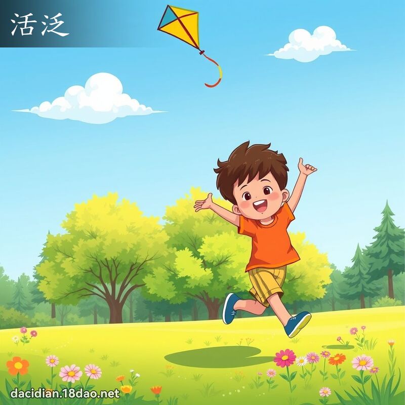 活泛 - 國語大辭典配圖