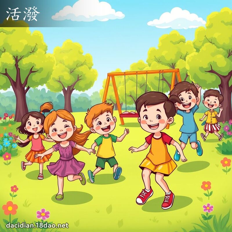活泼 - 国语大辞典配图
