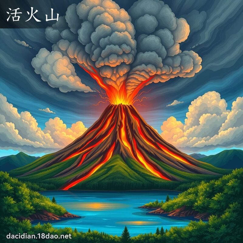 活火山 - 國語大辭典配圖