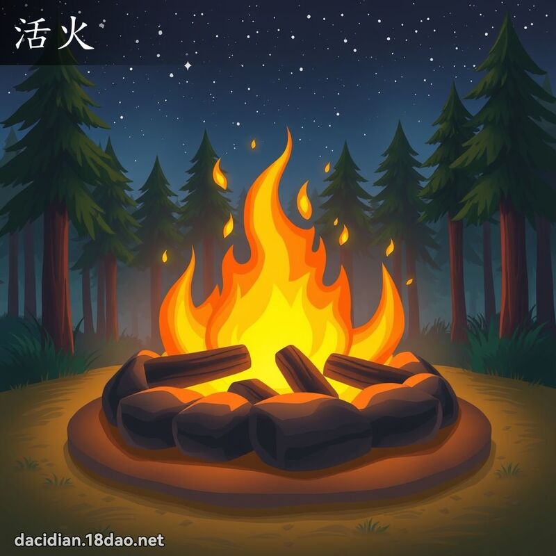 活火 - 國語大辭典配圖