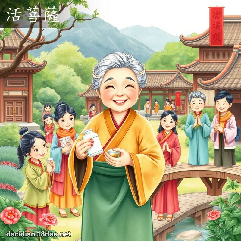 活菩萨 - 国语大辞典配图