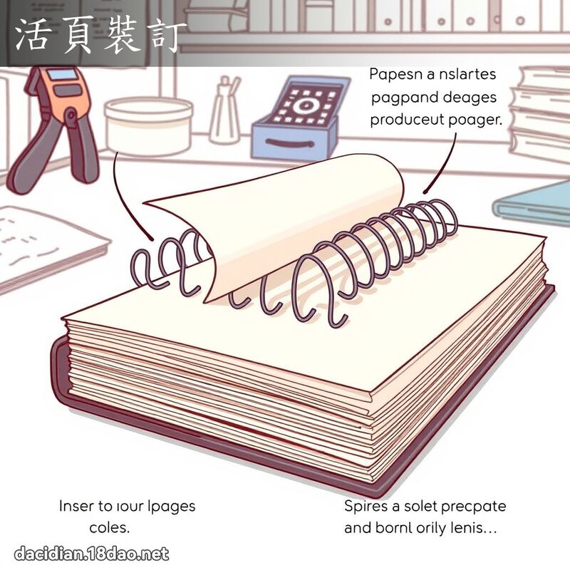 活页装订 - 国语大辞典配图