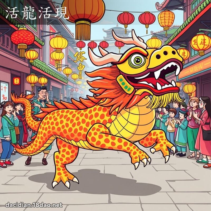 活龍活現 - 國語大辭典配圖