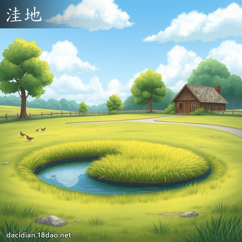 洼地 - 国语大辞典配图