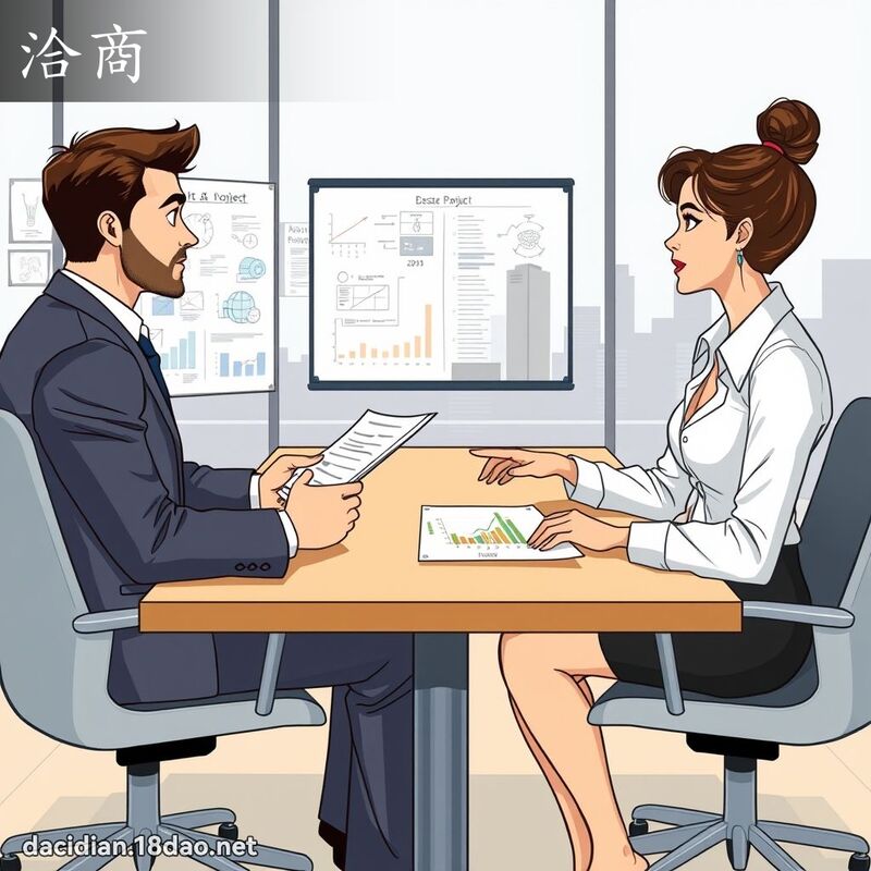 洽商 - 国语大辞典配图